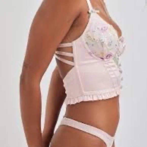 New! For Love & Lemons Midsummer Floral Bustier 31258 - Picture 4 of 15